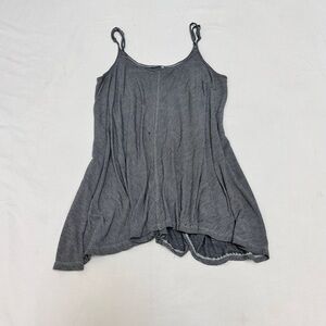 Cupio Gray Asymmetrical Camisole Top